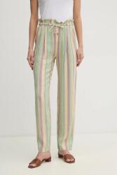 La Petite Française nadrág vászonkeverékből PETRUS - zöld 40