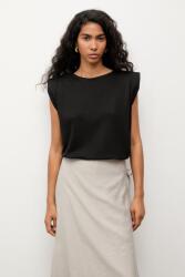 Answear. LAB t-shirt női viszkózzal - fekete M