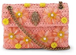 Kurt Geiger London női keresztpántos táska Raffia Mini Kensington - narancssárga Univerzális méret