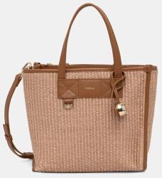 Furla vászontáska női Divide It S Tote - bézs Univerzális méret