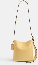 Coach női bőr keresztpántos táska Bleecker Bucket Bag 21 - sárga Univerzális méret