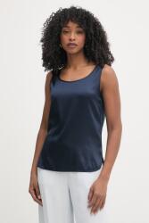 MM by Max Mara női selyem top PAN - sötétkék 40