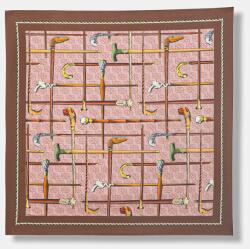 Drôle de Monsieur női selyem kendő Cannes - rózsaszín Univerzális méret