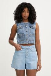 Morgan ujjatlan kabát női farmer - kék 34