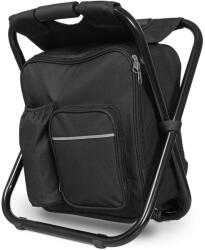  Kempingszék hátizsákkal, 3az1-ben, fekete (v1673_CZ)