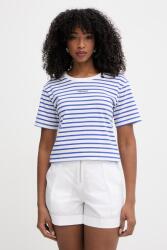 Twinset T-shirt női pamut elasztánnal - kék XS