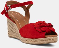 Billi Bi szandál éksarokkal nubuk - piros Női 37