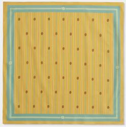 Drôle de Monsieur női pamut kendő Rayure Monogramme - sárga Univerzális méret