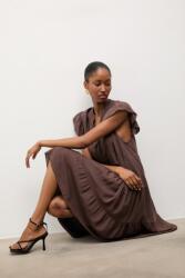 ANSWEAR ruha lenkeverékből - barna L