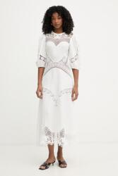 TWINSET kiszélesedő ruha viszkóz - fehér 34