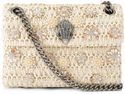 Kurt Geiger London keresztpántos táska női Raffia Mini Kensington - sárga Univerzális méret - answear - 92 990 Ft