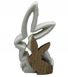 Adar Nyuszi Figura Öko Kerámia+fa 15, 5X4X16CM (5901271359260)