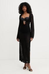 Bardot nyári ruha viszkózzal - fekete L