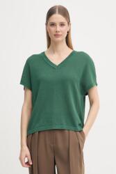 Marc Aurel női pulóver pamuttal - zöld 34