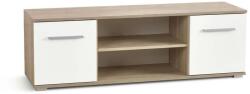 Halmar Lima TV állvány, fehér / sonoma tölgy