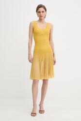 Elisabetta Franchi kiszélesedő ruha viszkózzal - sárga 36