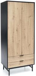 Halmar Murano szekrény, artisan tölgy / fekete