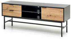 Halmar Murano TV állvány, artisan tölgy / fekete