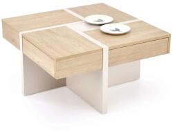 Halmar Sevilla S dohányzóasztal, cremona tölgy / krém