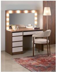 Halmar Hollywood XL II fésülködőasztal, dió / krém