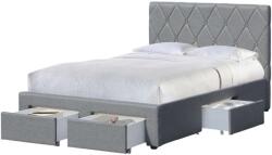 Halmar Betina ágy 120 x 200 cm, szürke