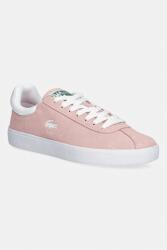 Lacoste Baseshot Sneakers női velúr sportcipő - rózsaszín Női 42