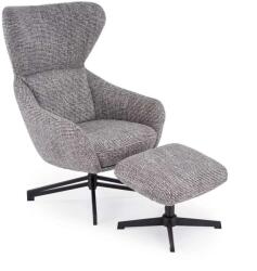 Halmar Raxa fotel lábtartóval, szürke