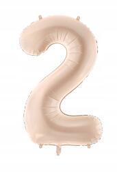 Party Deco Fólia Lufi 2-ES Szám Bézs