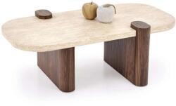 Halmar Erodios dohányzóasztal, kő / dió