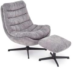 Halmar Salazar fotel lábtartóval, szürke