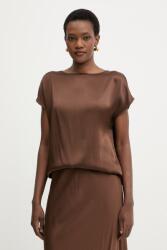 Haveone blúz női viszkóz - barna L