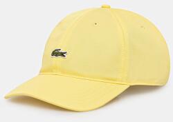 Lacoste baseball sapka pamut - sárga Univerzális méret