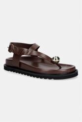 Souliers Martinez női bőr szandál SPIAGGIA - barna Női 37