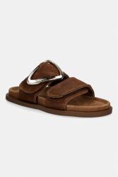 Inuikii papucs női nubuk Dreamer Buckle - barna Női 37