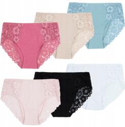  Női bugyi csipkés 6 db-os szett L-es méret