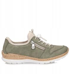 RIEKER Női félcipő Rieker N42G0-52 zöld bebújós (N42G0-52)
