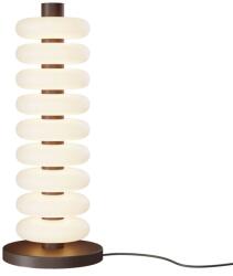 Maytoni Lampadar Nuvem MOD497FL-L19BRK, 19W, D22cm, H55cm, sticlă albă, metal maro (MOD497FL-L19BRK)