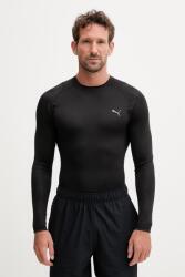 PUMA férfi hosszú ujjú edzős pulóver PWRMODE BASE LAYER - fekete XL