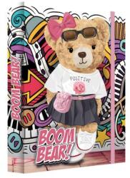 Junior Jegyzetfüzet táska A5 Jumbo MAX JUNIOR S9 - Boom Bear - mackó