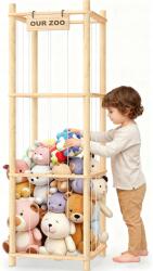  Játékpolc Kosár Plüss rendszerező Tároló Állvány Fa Nagy