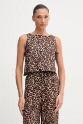 Paramidonna top női vászon - barna XS/S