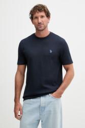 U. S. Polo Assn U. S. Polo Assn. T-shirt férfi pamut RIB TEXTURE - sötétkék S