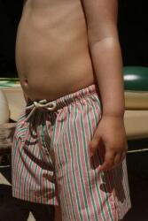 Konges Sløjd gyerek úszó rövidnadrág ASNOU SWIM SHORTS GRS - rózsaszín 134-140