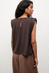 Answear. LAB póló női viszkózzal - barna XL