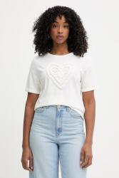 Morgan póló női pamut anyagú - bézs XS