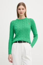 U. S. Polo Assn U. S. Polo Assn. CREW NECK CABLE - zöld S