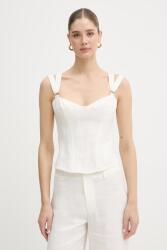 Bardot Top női vászon - bézs XS