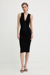 Elisabetta Franchi ruha viszkózzal - fekete 40 - answear - 168 990 Ft