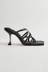 Miista papucs tűsarkú női bőr Koya - fekete Női 38