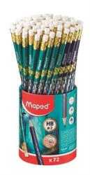 Maped Ceruza MAPED Dragon grafitceruza háromszögletű kialakítással és látványos sárkány mintával, HB, radírral, 1db